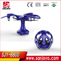 O mais recente drone dobrável de forma única Flying Egg Quadcopter RC com câmera wi-fi FPV 0.3MP 360 Ângulo Rotação Altitude Hold SJY-B800